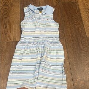 Polo by Ralph Lauren Kids Striped Dress - Blue, Green, Yellow